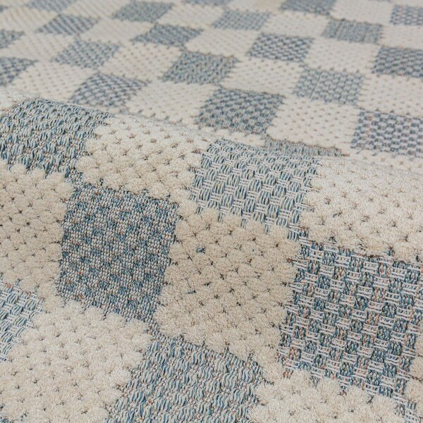 Moder pralen tekač iz mešanice bombaža 80x230 cm Muted Checkerboard – Flair Rugs