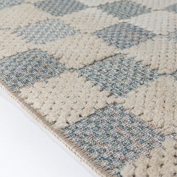 Moder pralen tekač iz mešanice bombaža 80x230 cm Muted Checkerboard – Flair Rugs