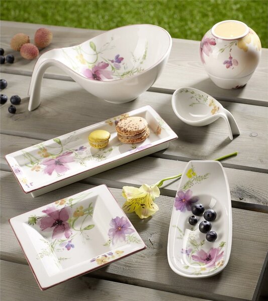 Porcelanasta skleda z ročajem Villeroy & Boch Mariefleur Gifts