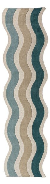 Moder ročno tkan volnen tekač 80x300 cm Cascade Wool – Flair Rugs