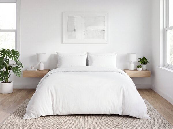Krep posteljnina DENYX BLEND svetlo kremna, hotelski žep Dimenzije posteljnine: 70 x 90 cm | 140 x 200 cm