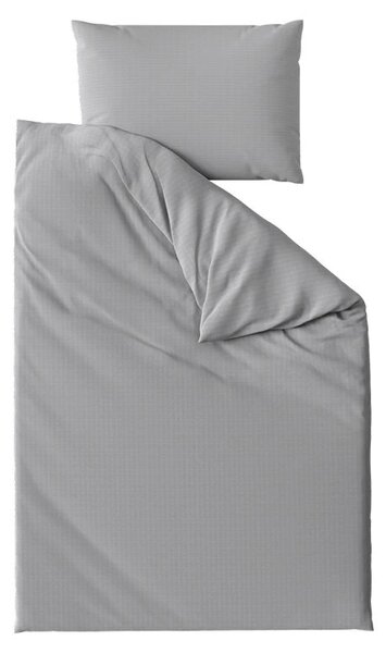 Posteljnina iz krepa DENYX BLEND siva, hotelski žep Dimenzije posteljnine: 70 x 90 cm | 140 x 200 cm