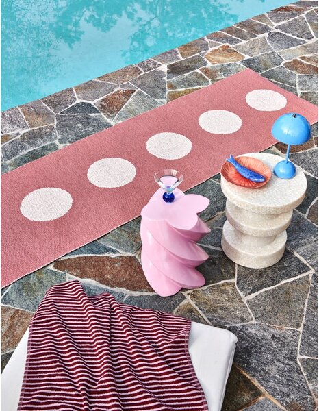 Svetlo rdeč zunanji in notranji tekač 70x200 cm Vera Pop Blush – Pappelina