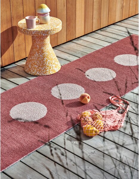 Svetlo rdeč zunanji in notranji tekač 70x200 cm Vera Pop Blush – Pappelina