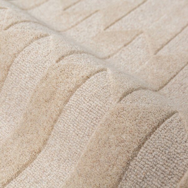 Zelena/v naravni barvi ročno tkana volnena preproga 120x170 cm Apex Border Wool – Flair Rugs