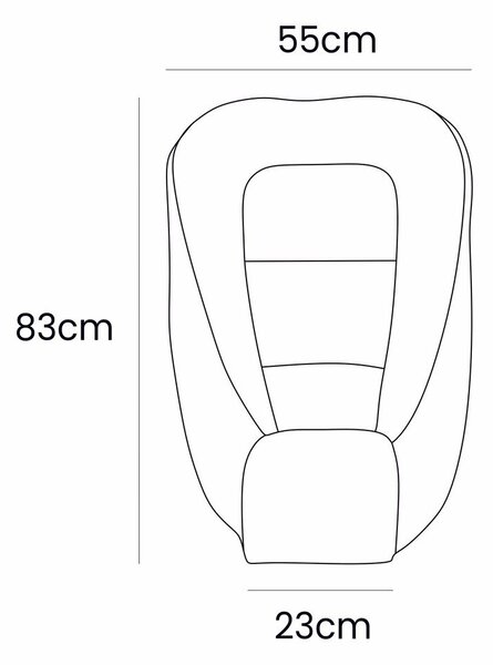 Zeleno gnezdece 55x83 cm – Meowbaby