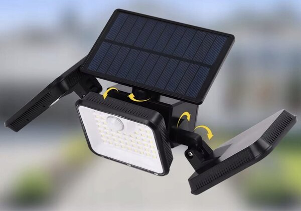 LED 180 solarna svetilka s senzorjem gibanja 1800mAh IP65