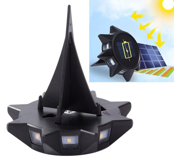 Vrtna solarna 8 LED talna svetilka 3000K