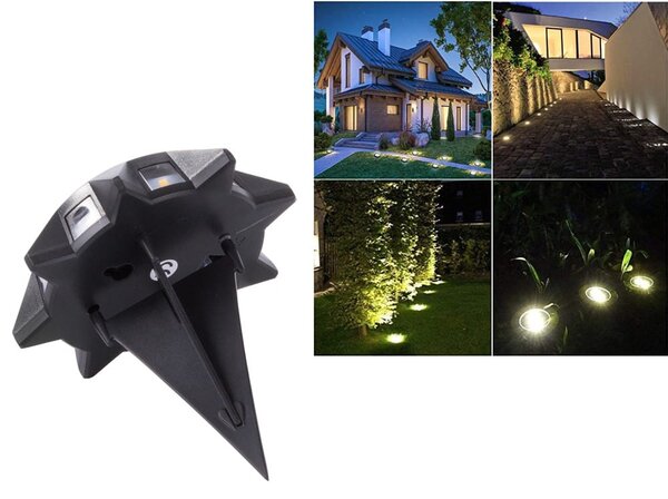Vrtna solarna 8 LED talna svetilka 3000K