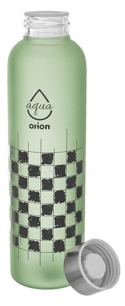 Zelena steklena steklenica za vodo 600 ml Šachovnice – Orion