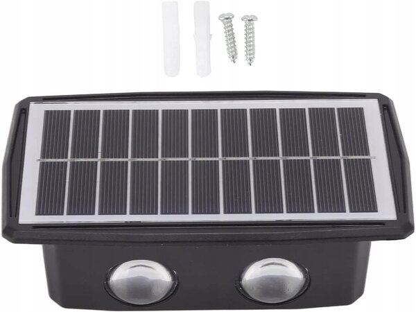 Solarna 1500mAH LED RGB dekorativna fasadna svetilka senzor mraka