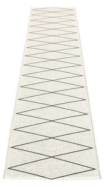 Črn zunanji in notranji tekač 70x320 cm Max Black – Pappelina