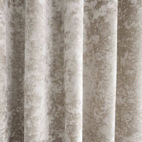 Bež zavese v kompletu 2 ks 229x229 cm Crushed Velvet – Catherine Lansfield