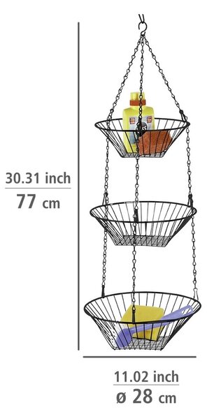 Kovinska viseča košara za sadje Trio – Wenko