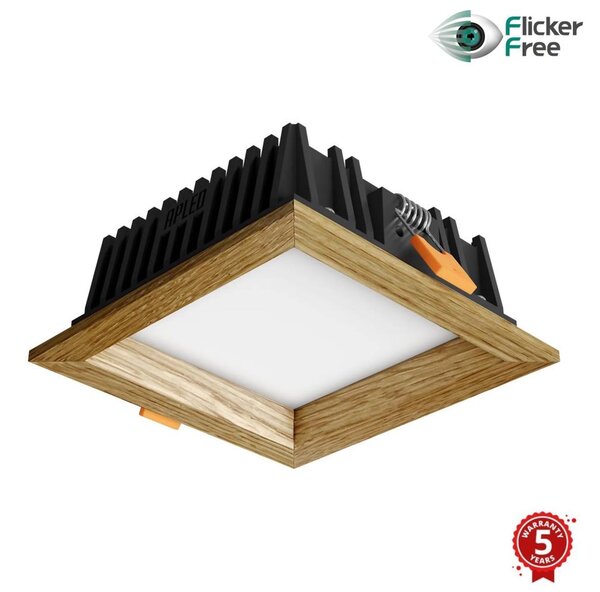 APLED - LED Svetilka SQUARE WOODLINE LED/6W/230V 4000K 12x12 cm hrast trden les