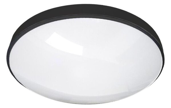 LED Kopalniška stropna svetilka CIRCLE LED/12W/230V 4000K pr. 25 cm IP44 črna