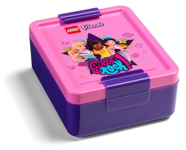 Komplet posode za prigrizke in stekleničke za vodo LEGO® Friends Girls Rock