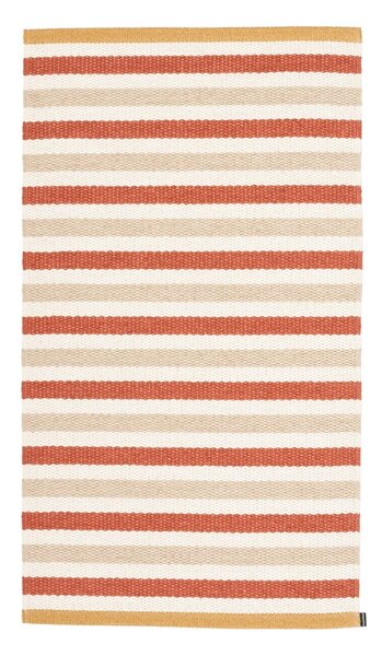 Opečnato oranžna/kremno bela notranja in zunanja preproga 70x120 cm Teo Brick – Pappelina