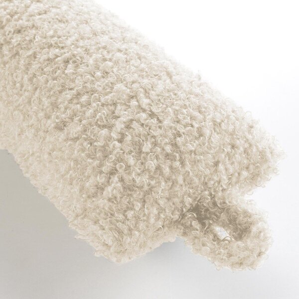 Kremno bela zaščita za vrata proti prepihu 10x80 cm Wooly – douceur d'intérieur