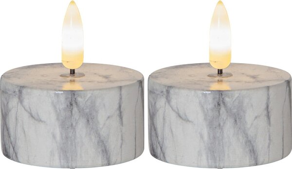 LED sveče v kompletu 2 ks (višina 6 cm) Flamme Marble – Star Trading