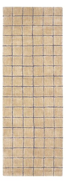 Jantaren ročno tkan volnen tekač 80x230 cm Mosaic Amber – Lorena Canals
