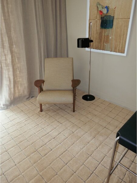 Jantaren ročno tkan volnen tekač 80x230 cm Mosaic Amber – Lorena Canals