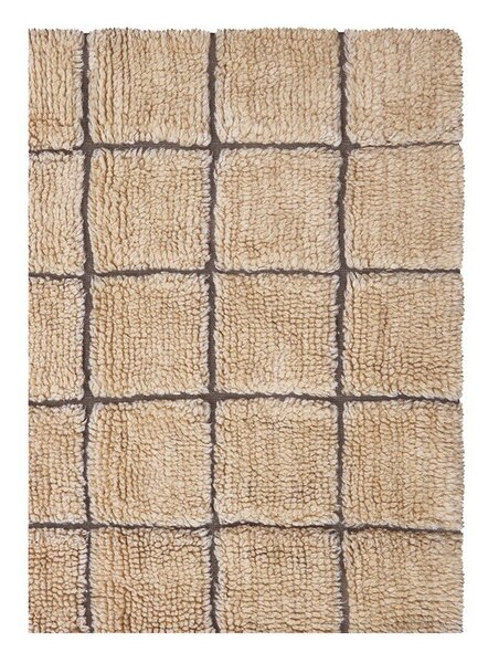 Jantaren ročno tkan volnen tekač 80x230 cm Mosaic Amber – Lorena Canals