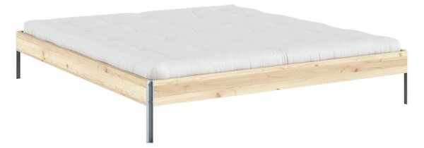 Zakonska postelja iz masivnega bora z letvenim dnom 180x200 cm v naravni barvi Core – Karup Design