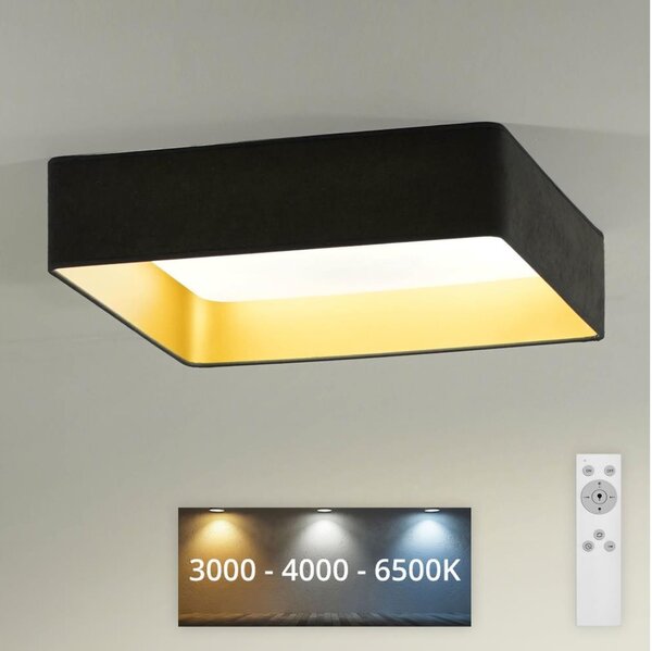 Brilagi - LED Zatemnitvena svetilka VELVET SQUARE LED/24W/230V + Daljinski upravljalnik siva