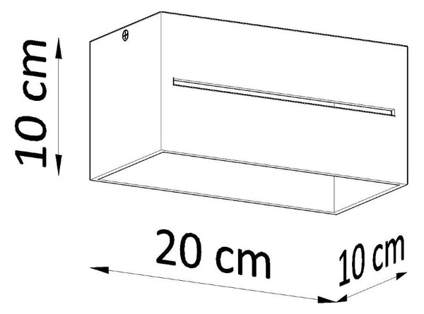 Črna stropna svetilka s kovinskim senčnikom 10x20 cm Lorum – Nice Lamps