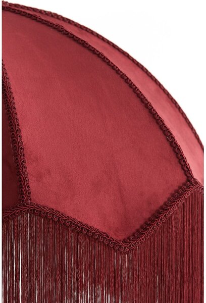Bordo rdeča viseča svetilka s tekstilnim senčilom ø 60 cm Malacia – Light & Living