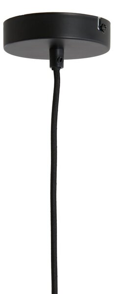 Bordo rdeča viseča svetilka s tekstilnim senčilom ø 60 cm Malacia – Light & Living