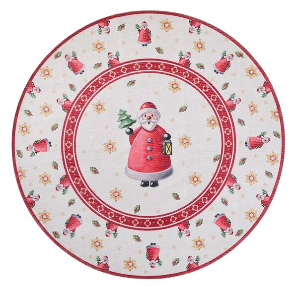 Rdeča okrogla preproga z božičnim motivom ø 160 cm Toy's Delight Santa Claus – Villeroy&Boch