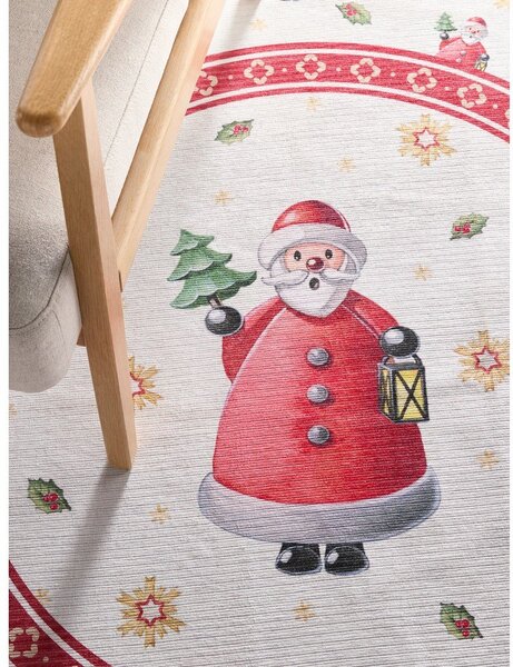 Rdeča okrogla preproga z božičnim motivom ø 160 cm Toy's Delight Santa Claus – Villeroy&Boch