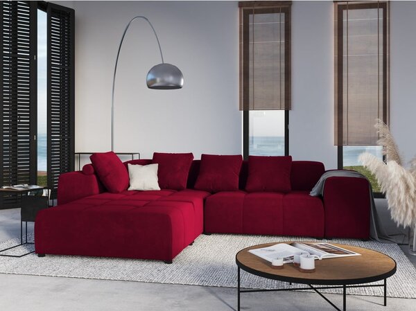 Rdeče žametno naslonjalo za modularni kavč Rome Velvet - Cosmopolitan Design