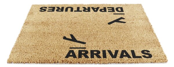 Predpražnik iz kokosovih vlaken 40x60 cm Arrivals and Departures – Artsy Doormats