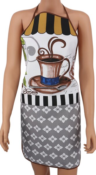 Kuhinjska predpasnik ROASTED COFFEE, siva