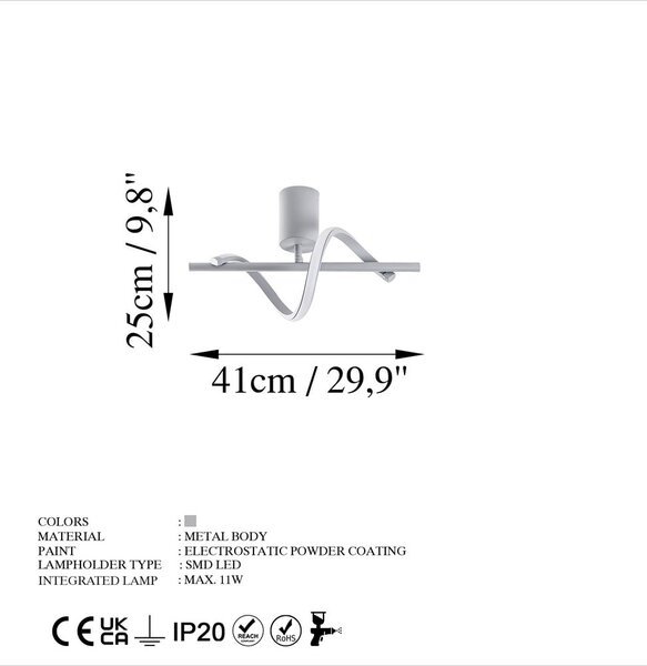 Siva LED stropna svetilka ø 7 cm Likma – Opviq lights