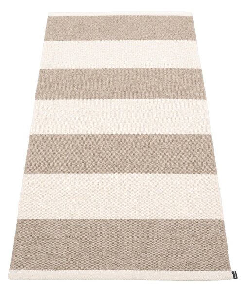 Bež/kremno bel zunanji in notranji tekač 70x150 cm Bob Mud Vanilla – Pappelina