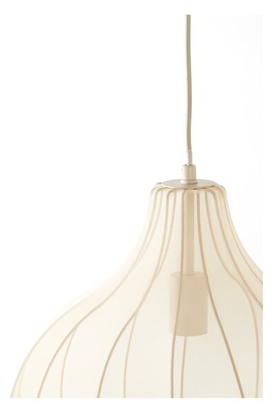 Bež viseča svetilka s tekstilnim senčilom ø 39 cm Elati – Light & Living