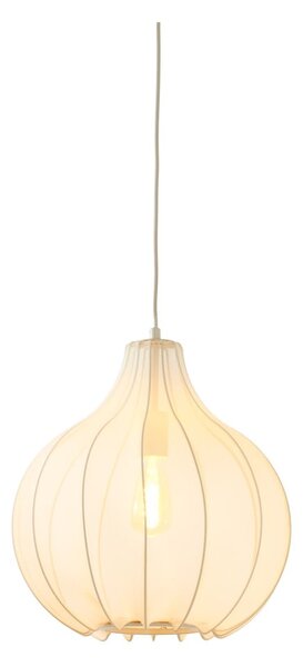 Bež viseča svetilka s tekstilnim senčilom ø 39 cm Elati – Light & Living