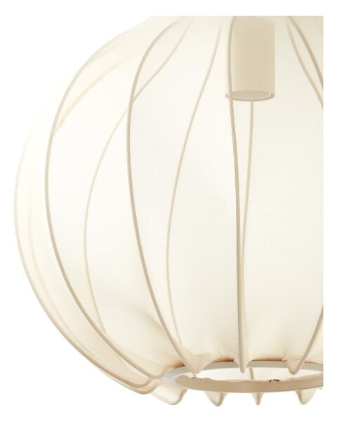 Bež viseča svetilka s tekstilnim senčilom ø 39 cm Elati – Light & Living