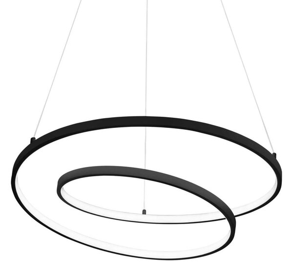 Ideal Lux - LED Lestenec na vrvici OZ LED/48W/230V pr. 60 cm črna