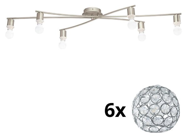 Eglo - LED Stropna svetilka MY CHOICE 6xE14/4W/230V krom