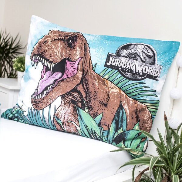 Enojna bombažna otroška posteljnina 24x32 cm Jurassic World – Jerry Fabrics