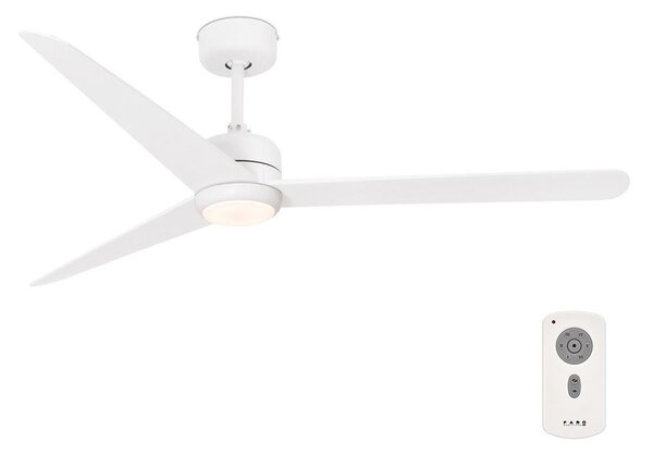 FARO 33722 - LED Stropni ventilator NU LED/18W/230V bela pr. 132 cm + Daljinski upravljalnik