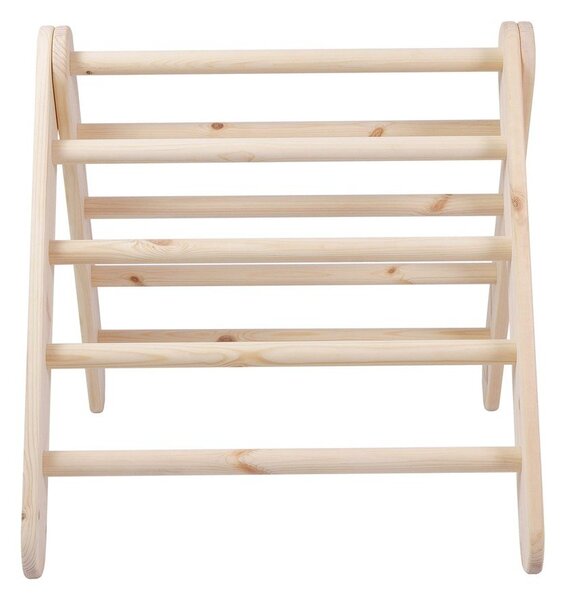 Piklerjev trikotnik iz masivnega bora v naravni barvi 46x87x60 cm Montessori – Meowbaby