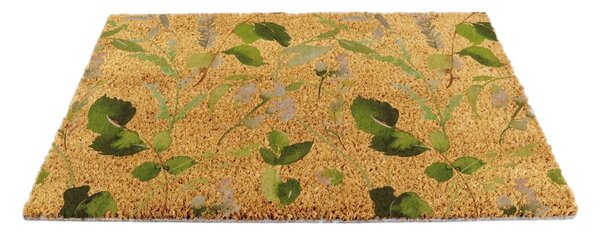 Predpražnik iz kokosovih vlaken 40x60 cm Watercolour Leaves – Artsy Doormats