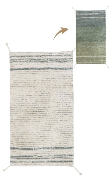 Zelena/modra bombažna preproga 80x140 cm Twin Vintage – Lorena Canals