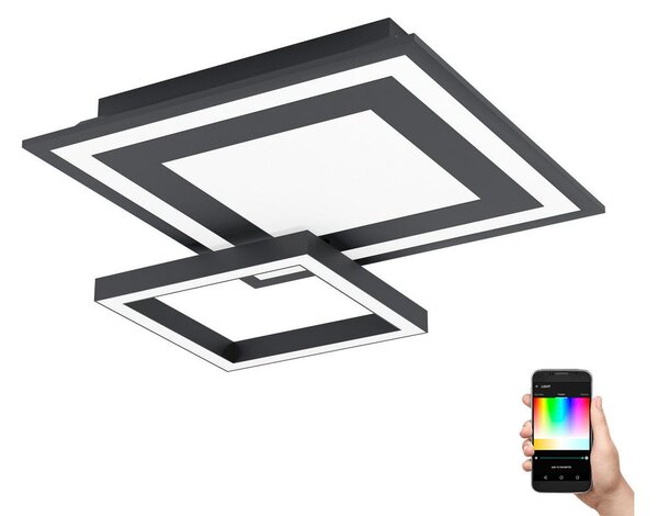 Eglo 99312 - LED RGB Zatemnitvena stropna svetilka SAVATAEILA-C LED/20W/230V